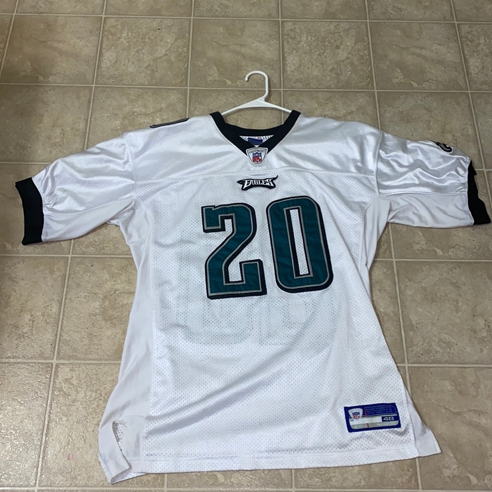 Eagles #20 Brian Dawkins White Stitched NFL jersey